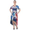 4th Of July Happy Usa Independence Day Front Wrap High Low Dress View1