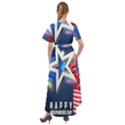 4th Of July Happy Usa Independence Day Front Wrap High Low Dress View2