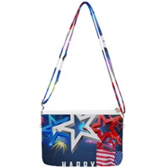 4th Of July Happy Usa Independence Day Double Gusset Crossbody Bag by Ravend