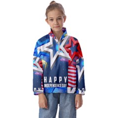 4th Of July Happy Usa Independence Day Kids  Half Zip Hoodie