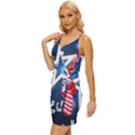 4th Of July Happy Usa Independence Day Wrap Tie Front Dress View2