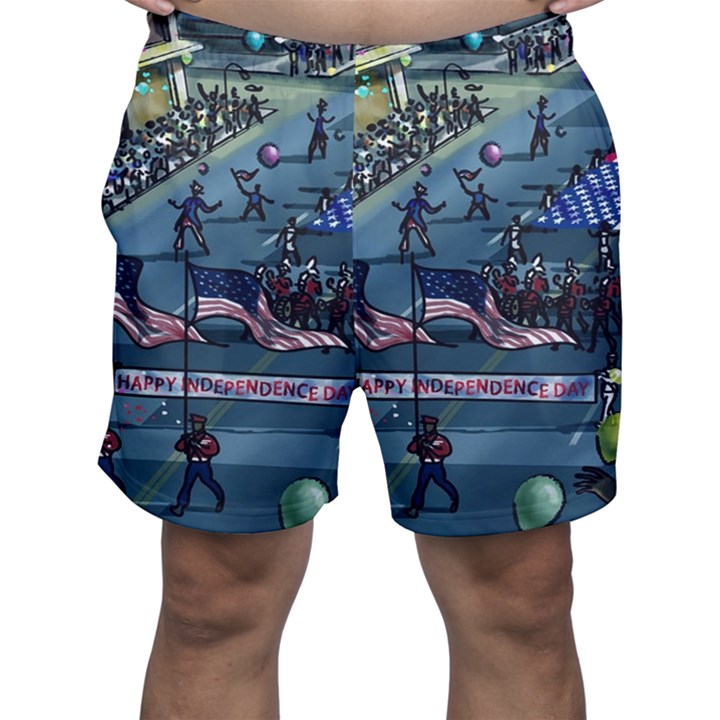 July 4th Parade Independence Day Men s Shorts