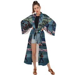 July 4th Parade Independence Day Maxi Kimono by Ravend