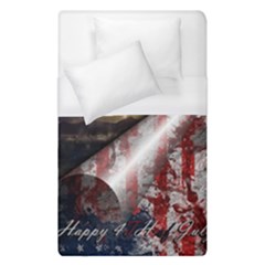 Independence Day Background Abstract Grunge American Flag Duvet Cover (single Size) by Ravend