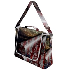 Independence Day Background Abstract Grunge American Flag Box Up Messenger Bag by Ravend