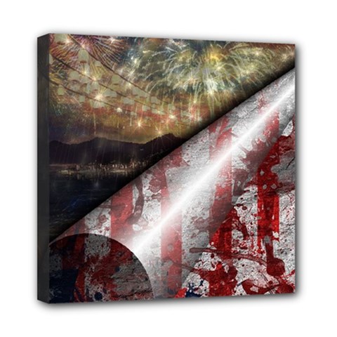 Independence Day July 4th Mini Canvas 8  X 8  (stretched) by Ravend