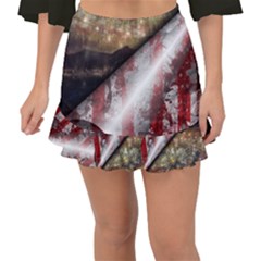 Independence Day July 4th Fishtail Mini Chiffon Skirt by Ravend