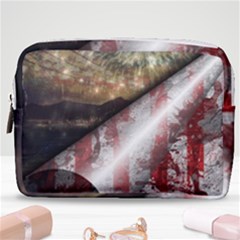 Independence Day July 4th Make Up Pouch (medium) by Ravend