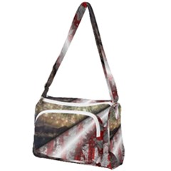 Independence Day July 4th Front Pocket Crossbody Bag by Ravend