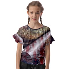 Independence Day July 4th Kids  Cut Out Flutter Sleeves by Ravend