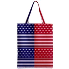 American Flag Patriot Red White Zipper Classic Tote Bag by Celenk