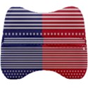 American flag patriot red white Velour Head Support Cushion View2