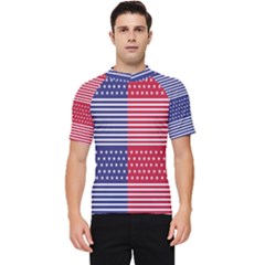 American Flag Patriot Red White Men s Short Sleeve Rash Guard by Celenk