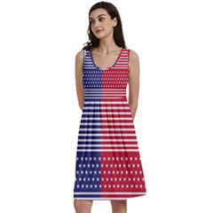 American Flag Patriot Red White Classic Skater Dress by Celenk