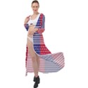 American flag patriot red white Maxi Chiffon Beach Wrap View1