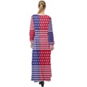 American flag patriot red white Maxi Chiffon Beach Wrap View2