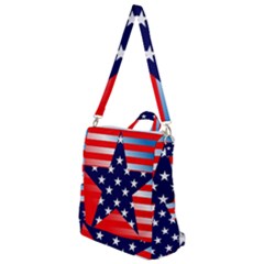 Patriotic American Usa Design Red Crossbody Backpack by Celenk