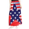 Patriotic american usa design red Maxi Chiffon Skirt View1