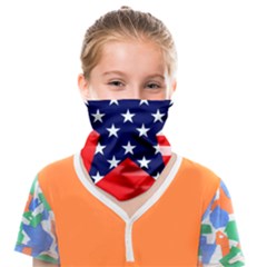 Patriotic American Usa Design Red Face Covering Bandana (kids) by Celenk