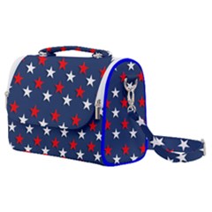 Patriotic Colors America Usa Red Satchel Shoulder Bag by Celenk