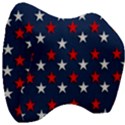 Patriotic colors america usa red Velour Head Support Cushion View3