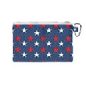 Patriotic colors america usa red Canvas Cosmetic Bag (Medium) View2