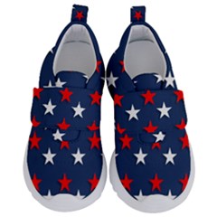 Patriotic Colors America Usa Red Kids  Velcro No Lace Shoes by Celenk