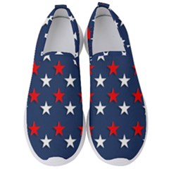 Patriotic Colors America Usa Red Men s Slip On Sneakers by Celenk