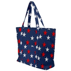 Patriotic Colors America Usa Red Zip Up Canvas Bag by Celenk