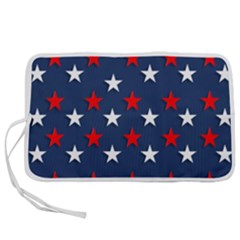 Patriotic Colors America Usa Red Pen Storage Case (l) by Celenk