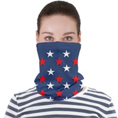 Patriotic Colors America Usa Red Face Seamless Bandana (adult) by Celenk