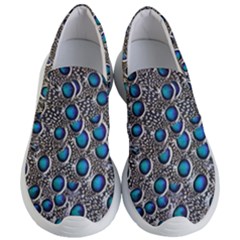 Peacock Pattern Close Up Plumage Women s Lightweight Slip Ons by Celenk