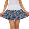 Peacock Pattern Close Up Plumage Women s Skort View1