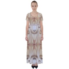 Wells Cathedral Well Cathedral High Waist Short Sleeve Maxi Dress by Celenk