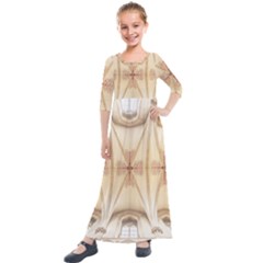 Wells Cathedral Well Cathedral Kids  Quarter Sleeve Maxi Dress by Celenk