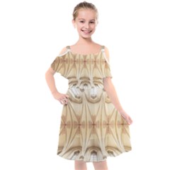 Wells Cathedral Well Cathedral Kids  Cut Out Shoulders Chiffon Dress by Celenk