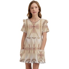 Wells Cathedral Well Cathedral Kids  Frilly Sleeves Pocket Dress by Celenk