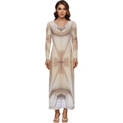 Wells Cathedral Well Cathedral Long Sleeve Longline Maxi Dress by Celenk