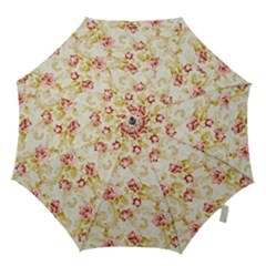 Background Pattern Flower Spring Hook Handle Umbrellas (medium) by Celenk