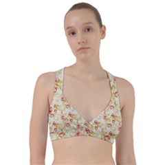 Background Pattern Flower Spring Sweetheart Sports Bra by Celenk