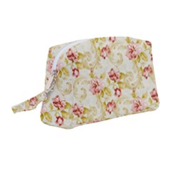 Background Pattern Flower Spring Wristlet Pouch Bag (medium) by Celenk