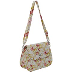 Background Pattern Flower Spring Saddle Handbag by Celenk