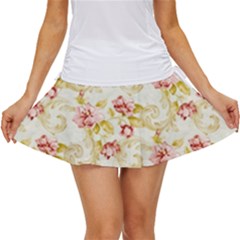 Background Pattern Flower Spring Women s Skort by Celenk