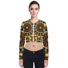 Pattern Abstract Background Art Long Sleeve Zip Up Bomber Jacket by Celenk