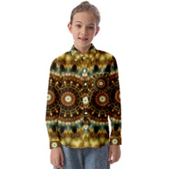 Pattern Abstract Background Art Kids  Long Sleeve Shirt by Celenk