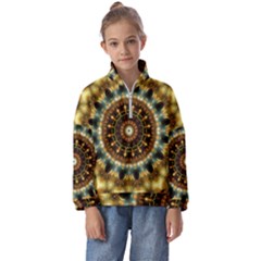 Pattern Abstract Background Art Kids  Half Zip Hoodie by Celenk