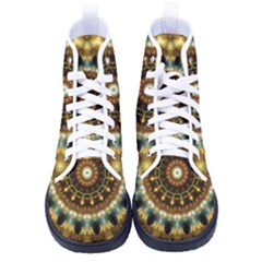 Pattern Abstract Background Art Women s High-top Canvas Sneakers