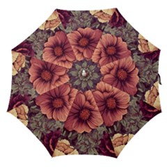 Flowers Pattern Straight Umbrellas by Simbadda