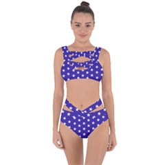 Usa Independence Day July Background Bandaged Up Bikini Set  by Vaneshop