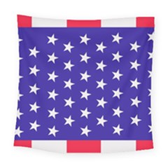 Usa Independence Day July Background Square Tapestry (large)